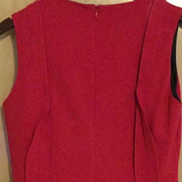 Quinn'Sleeveless Drape Front Sheath  Dress - Picture 5 of 7